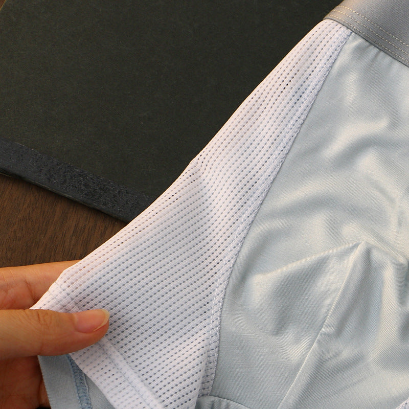 Fraîcheur et Confort Ultime : Boxers Respirants Ice Silk pour Homme (Lot  de 3)