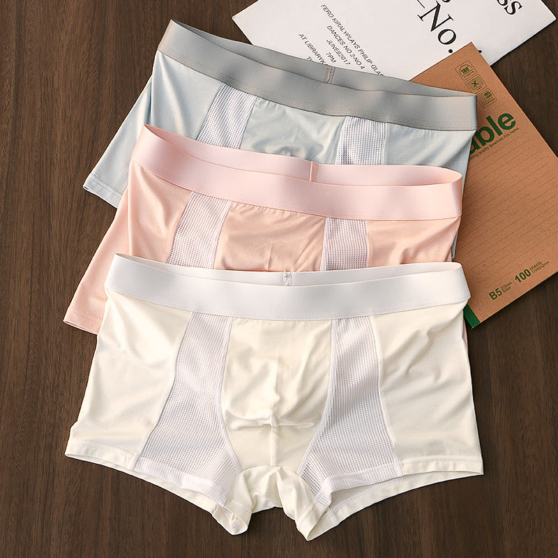 Fraîcheur et Confort Ultime : Boxers Respirants Ice Silk pour Homme (Lot  de 3)